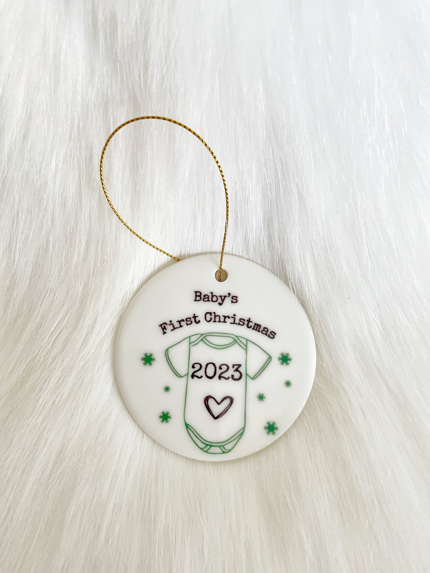 Baby’s first Christmas 2023 - Ceramic decoration