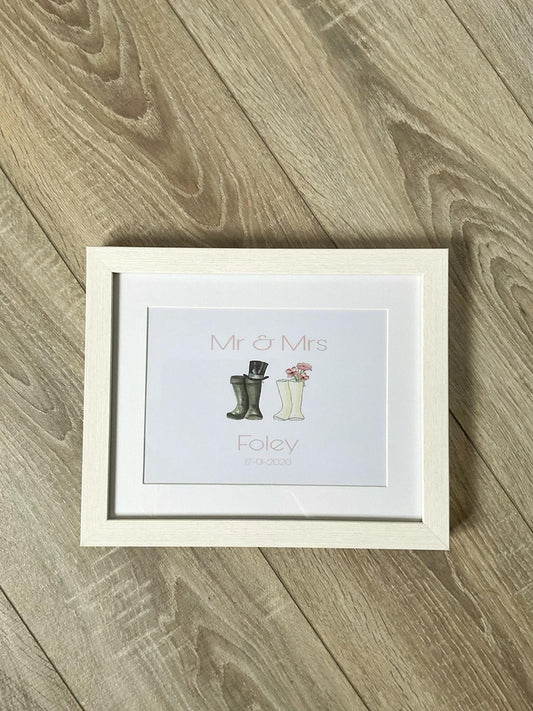 Personalised mr & mrs frame