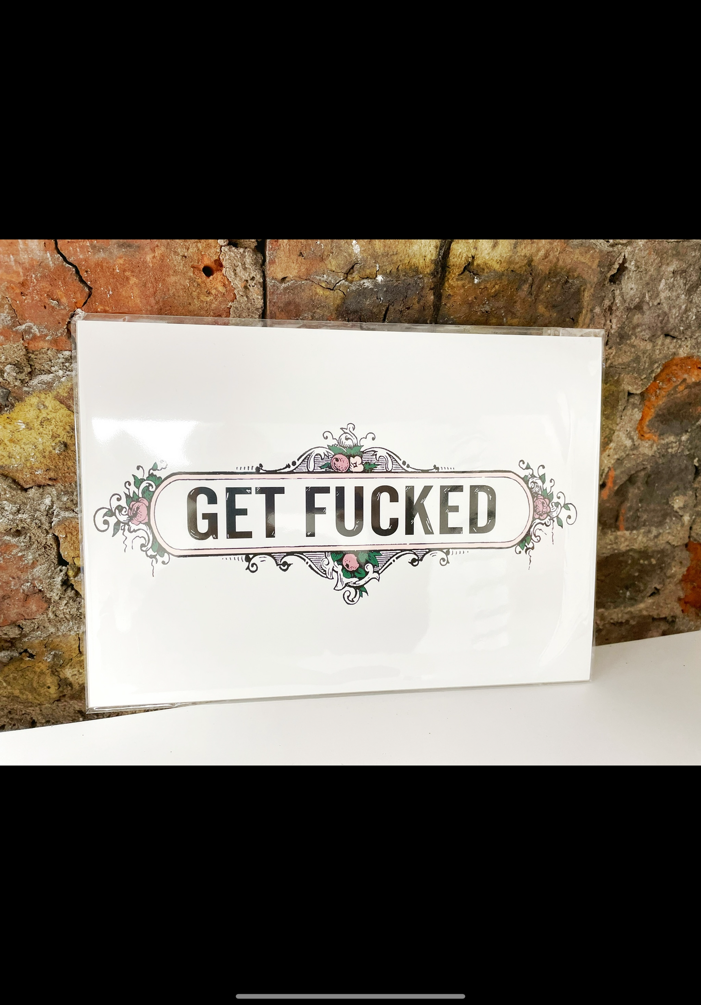 Get Fucked print