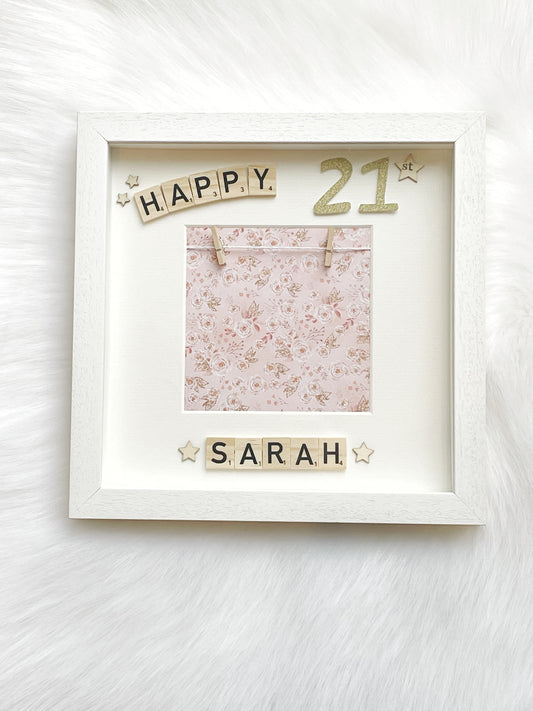 Personalised birthday frame