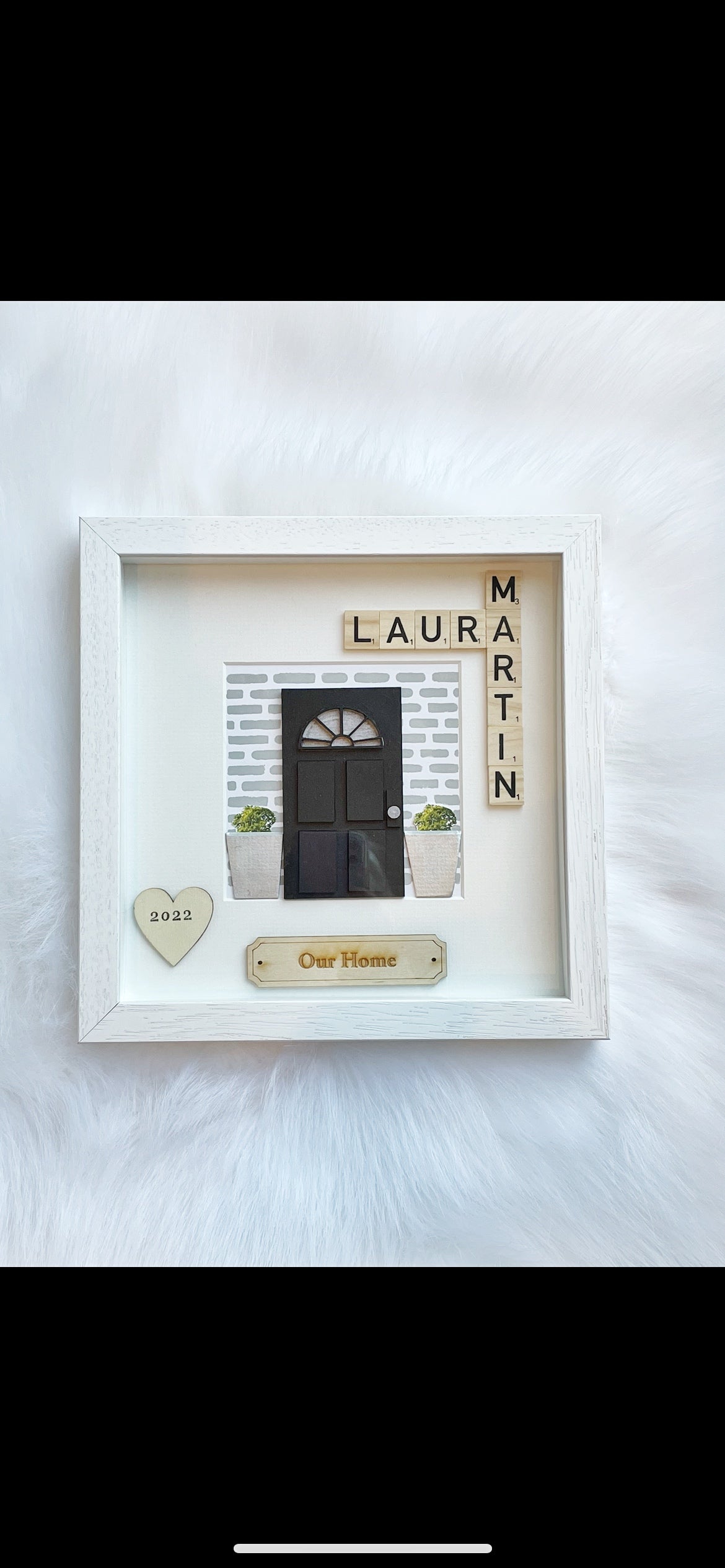 Personalised new home frame