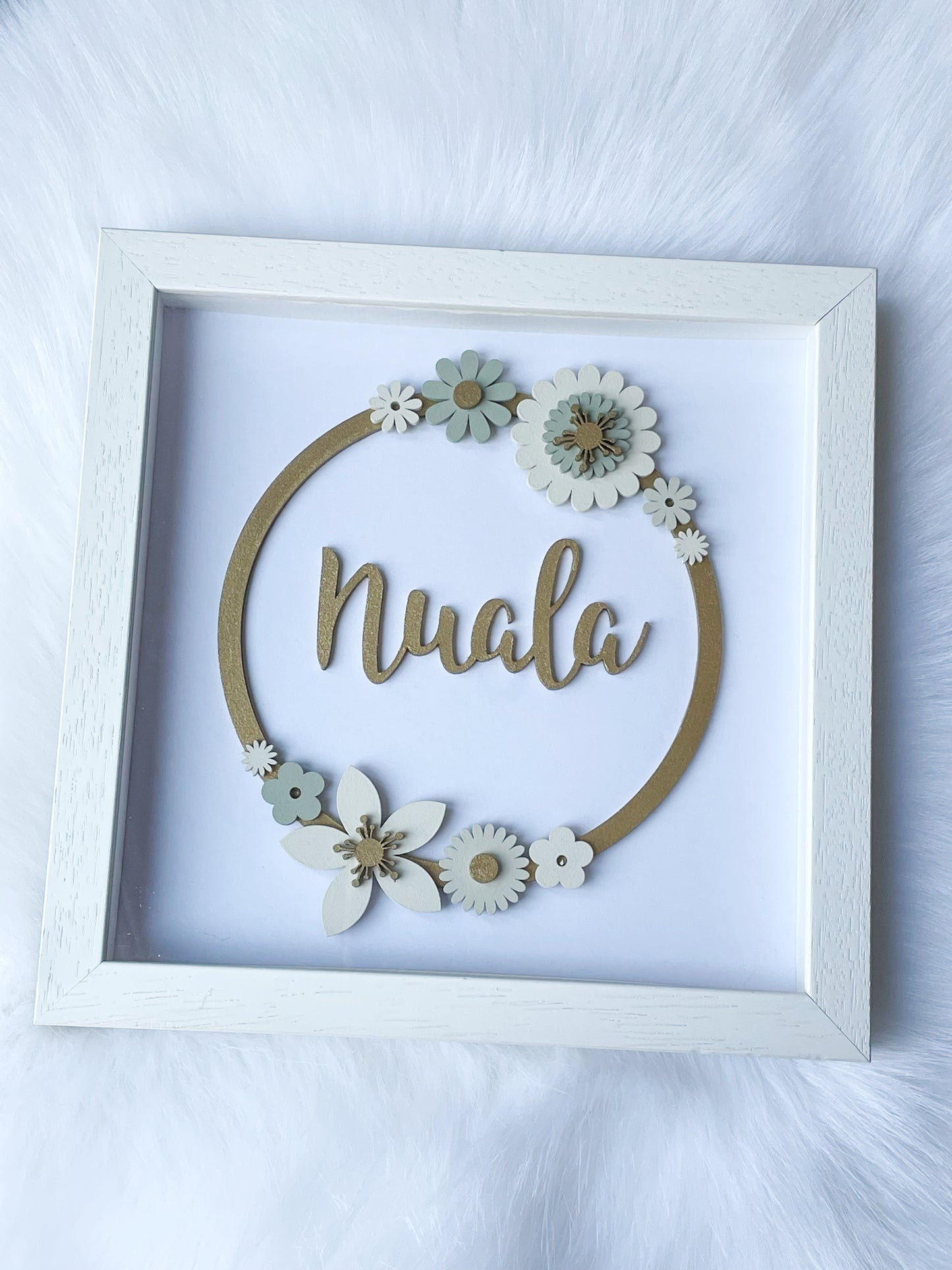 Flower hoop frame